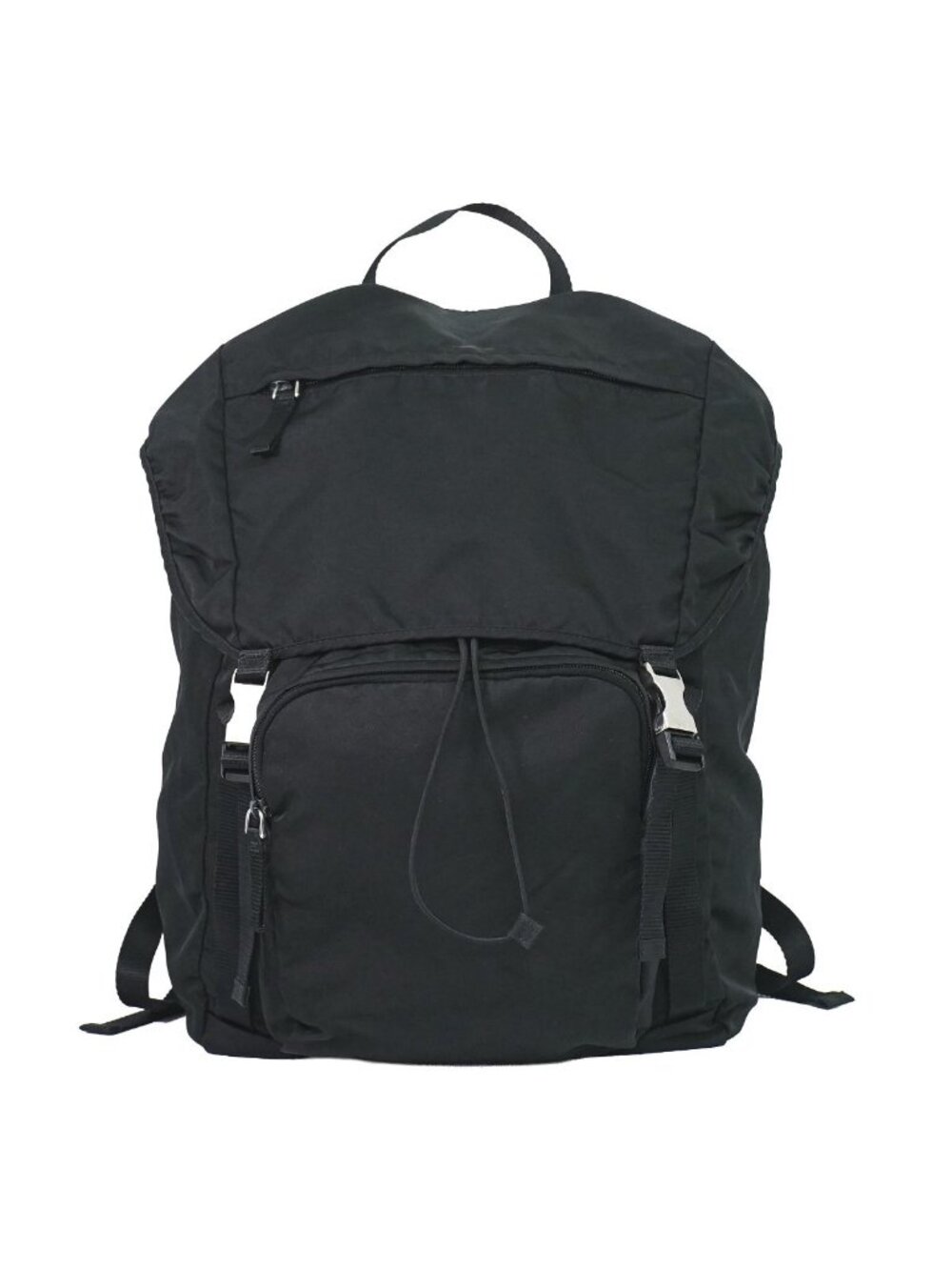 Prada Tessuto Montaigne Backpack Nylon Black Navy